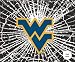West Virginia Mountaineers Shattered Mini-Cutz Window Decal