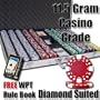 1,000 Ct Diamond Suited 12.5 Gram Clay Poker Chip Set w/ Aluminum Case & Free WPT Book