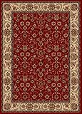 Traditional Area Rug, Radici USA Como Collection Red