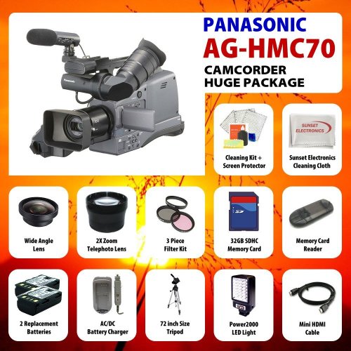 Panasonic AG-HMC70U Shoulder Mounted Camcorder + Huge 32GB Lens Accessory Package Panasonic AG-HMC70U Shoulder Mounted Camcorder + Huge 32GB Lens Accessory Package