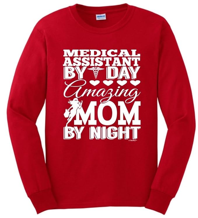 Amazon.com: Medical Assistant By Day Mom by Night, Mom Gift Long ...