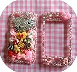 Hello Kitty / Barbie & sweets Decoden kawaii diamante Bling iphone 4 4/s case