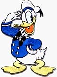 Donald Duck - Saluting - Embroidered Iron On or Sew On Patch (Disney) (Friend of Mickey Mouse)