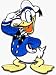 Donald Duck - Saluting - Embroidered Iron On or Sew On Patch (Disney) (Friend of Mickey Mouse)