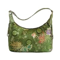 Fall with retro handbags , green