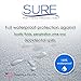 SURE Premium 100% Waterproof Mattress Protector - Hypoallergenic- Multiple Sizes 10 Year Warranty (California King)