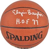 Elgin Baylor Autographed Basketball | Details: Los Angeles Lakers, with "HOF 77" Inscription