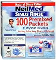 NeilMed's Sinus Rinse Pre-Mixed Packets, 100-Count Boxes (Pack of 2)