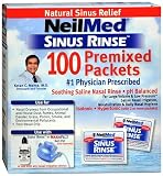 NeilMeds Sinus Rinse Pre-Mixed Packets, 100-Count Boxes (Pack of 2)