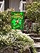 Toland Home Garden 112128 Happy Leprechaun St Patricks Day Flag 12x18 Inch Double Sided St Patricks Day Garden Flag for Outdoor House St Pats Flag Yard Decoration