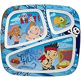 Zak! Designs Three-Section Plate - Jake and The Neverland Pirates
