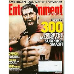 Entertainment Weekly - March 23 2007 Gerard Butler, 300, American Idol, Friends, Drew Barrymore (#926)