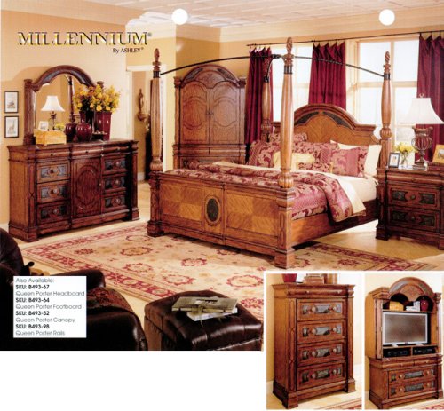 Ashley 4 Piece Monarch Valley King Size Bedroom Set