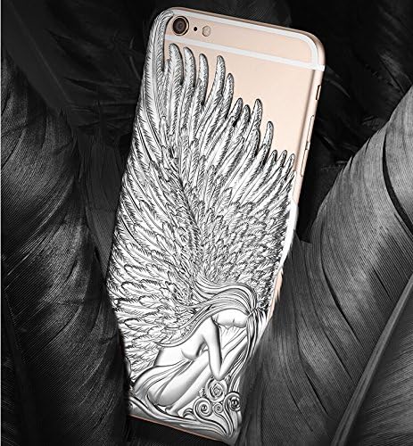 Unique Luxury Angle Wings Hard Mobile Phone Protector for iPhone5 Silver