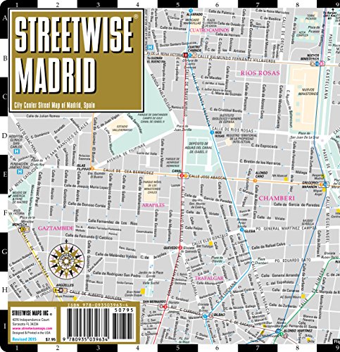 Street map Madrid Spain