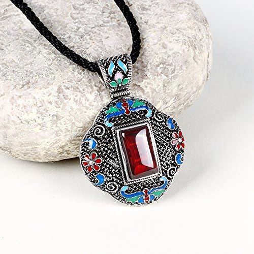 Ethic Class Fashion Stone Pendant Necklace for Women and Teen Girls