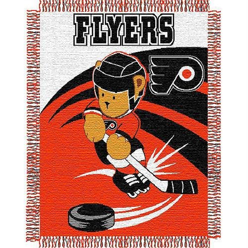 NHL Philadelphia Flyers 36-Inch-by-46-Inch Woven Jacquard Baby Throw
