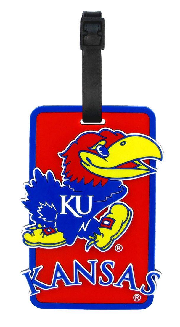 Amazon.com : Kansas Jayhawks - NCAA Soft Luggage Bag Tag : Ku ...