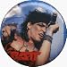 Ratt - Steven Pearcy (Point) - AUTHENTIC 1980's RETRO VINTAGE 1.25 Button / Pin