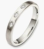 3mm Designer 18 Karat White Gold Diamond Wedding Band Ring
