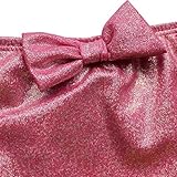 iEFiEL Girls 3pcs Swimmable Princess Mermaid Swimsuit Open Tail Hair Band (5-6, Ruched Top Pink)