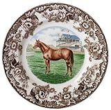 Spode Woodland Horses Dinner Plate 10- 1/2 inch - Thoroughbred