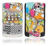 Splashing Skulls Design Decal Skin Sticker for BlackBerry Curve 8350i Cell Phone