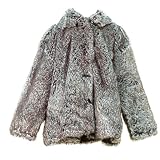 Little Girls Winter Coat BLACK FAUX FUR Fall Jacket MULBERRIBUSH Outerwear 4-6X
