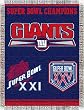 New York Giants Commemorative Woven Tapestry Blanket Throw - NFL Football Fan Shop Team Merchandise