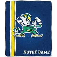 NOTRE DAME FIGHTIN' IRISH 50 x 60 Team Logo Super Soft PLUSH BLANKET