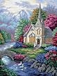 Dimensions Tranquil Church Needlepoint Kit-12 Inch X16 Inch