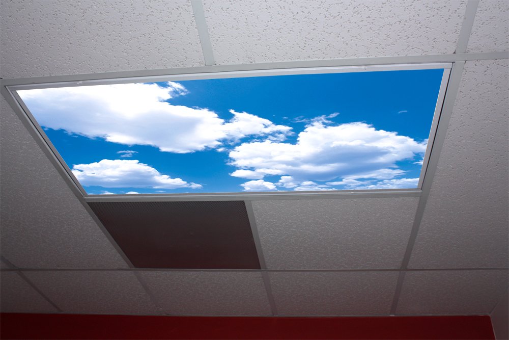 Sky Clouds - Drop Ceiling Fluorescent Decorative Ceiling Light ...