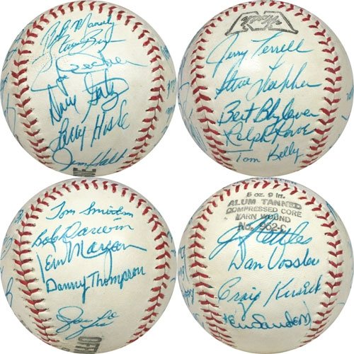 1976 Minnesota Twins Autographed/Hand Signed Baseball