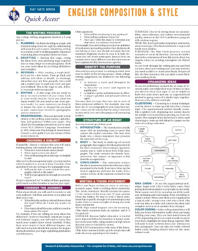 English Composition and Style - REA's Quick Access Reference - Import ...