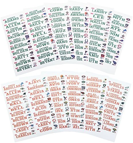 2015 - 2016 Fantasy Football Draft Kit 5ft X 3ft Color Board with Large Color Labels