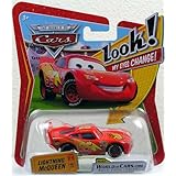 Disney / Pixar CARS Movie 1:55 Die Cast Car with Lenticular Eyes Lightning McQueen