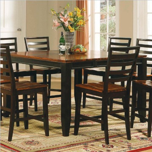 Steve Silver Abaco Counter Height Dining Table in Cherry and Mahogany Finish Steve Silver Abaco Counter Height Dining Table in Cherry and Mahogany Finish