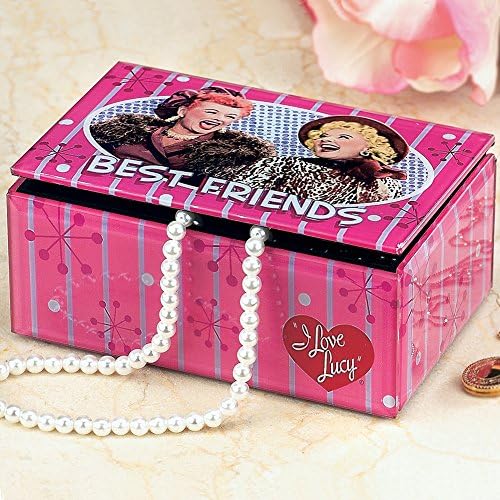 Lucy & Ethel Best Friends Music Box Jewelry Trinkets Treasures Storage