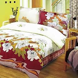 Blancho Bedding - [Early Peony] Luxury Comforter Set Combo 300GSM