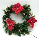 Fibre Optic Decorative Wreath