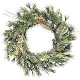 20 Mixed Country Pine Artificial Christmas Wreath - Unlit
