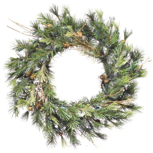 20 Mixed Country Pine Artificial Christmas Wreath - Unlit