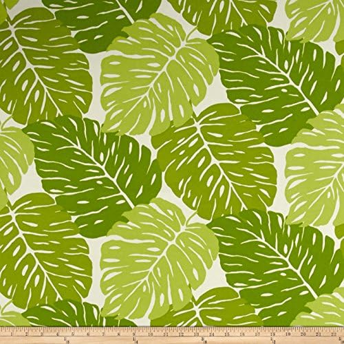 Terrasol Indoor/Outdoor Rainforest Leaves Green Fabric By The Yard