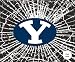 Brigham Young Cougars Shattered Mini-Cutz Window Decal