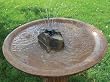 Solar Powered Birdbath Bubbler Rock Fountain