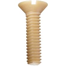 Ultem 2300 Machine Screw, Flat Head, Slotted Drive