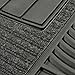 FANMATS 13848 Oklahoma City Thunder 2-Piece Deluxe Car Mat Set, Vinyl Trim and Colored Team Logo, Dual Rib Charcoal Carpet, Trimmable Edges