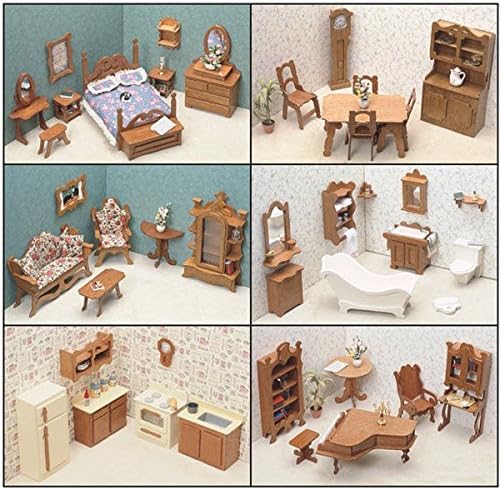Extremely Easy To Assemble Six Room Dollhouse Kit