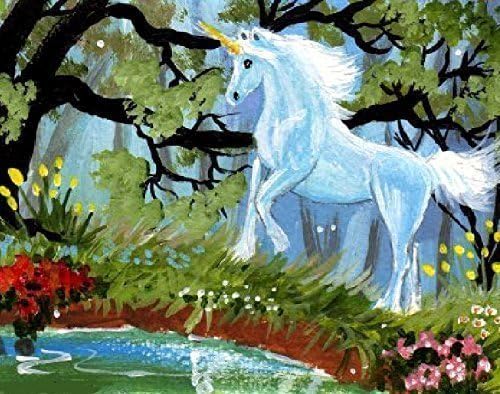 Art Print - Unicorn in the Enchanted Forest by Patricia Ann Rizzo