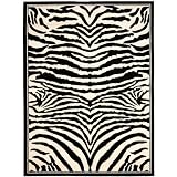 Safavieh Lyndhurst Collection LNH226A Black and White Area Rug, 6-Feet by 9-Feet
